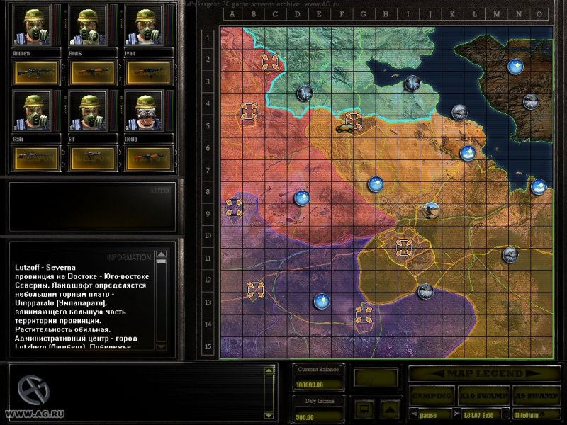 In Jagged Alliance 3 si gioca molto anche sulla mappa generale