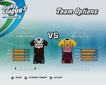 Rugby League 2: World Cup Edition