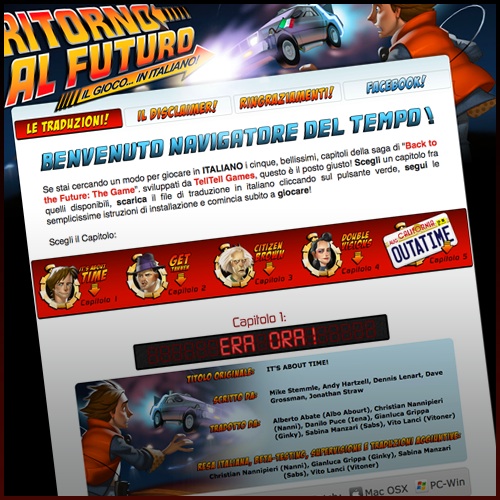 Una traduzione amatoriale per Back to the Future