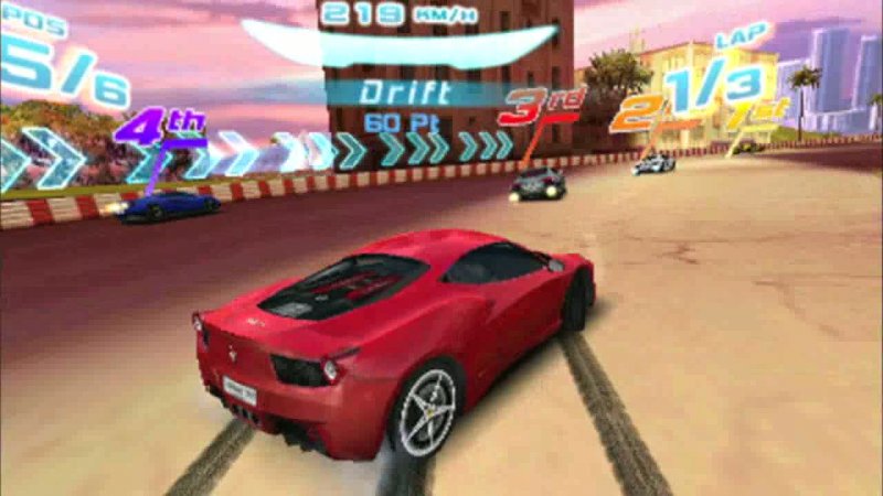 Una delle gare di Asphalt 3D