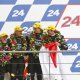 Il vincitore della GT Academy del 2008 sul podio di Le Mans