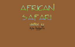 African Safari per Commodore 64