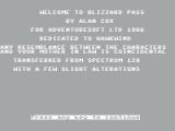 Blizzard Pass per Commodore 64