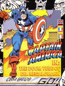 Captain America Defies the Doom Tube per Commodore 64