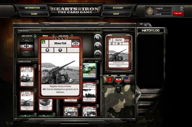 Immagine di Hearts of Iron - The Card Game per PC Windows