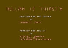 Nellan is Thirsty per Commodore 64