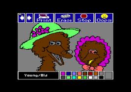 Sesame Street Crayon: Opposites Attract per Commodore 64