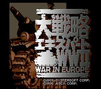 Daisenryaku Expert WWII - War in Europe per Dreamcast