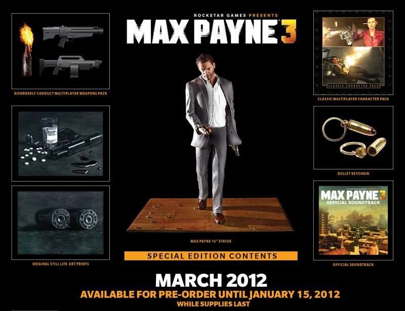 Annunciata la Special Edition per Max Payne 3 Annunciata la Special Edition per Max Payne 3