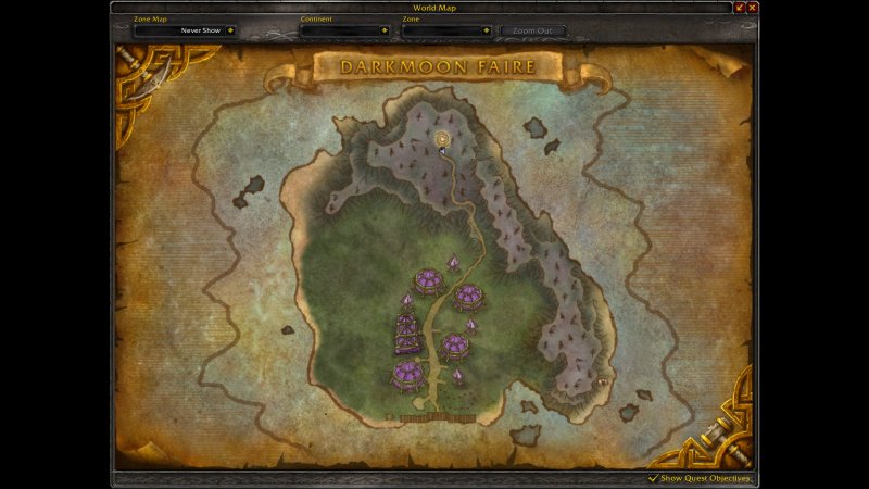 La mappa della nuova Darkmoon Faire La mappa della nuova Darkmoon Faire
