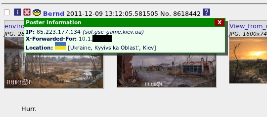 Il post 'anonimo' di GSC Game World