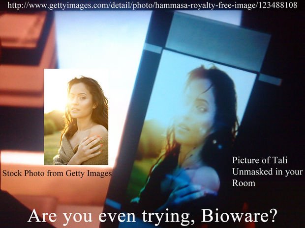 [SPOILER ALERT] La Tali senza maschera presa da una foto stock