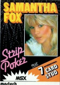 Samantha Fox Strip Poker per MSX