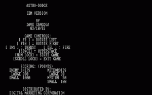 Astro-Dodge per PC MS-DOS