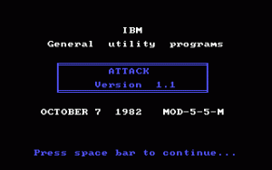Attack per PC MS-DOS