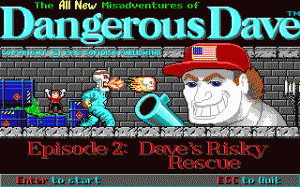 Dangerous Dave's Risky Rescue per PC MS-DOS