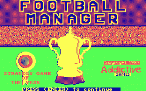 Football Manager per PC MS-DOS