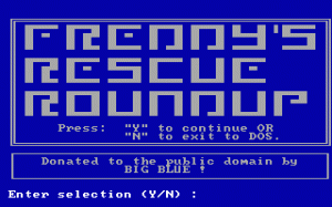 Freddy's Rescue Roundup per PC MS-DOS