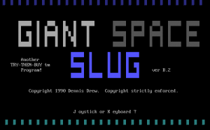 Giant Space Slug per PC MS-DOS