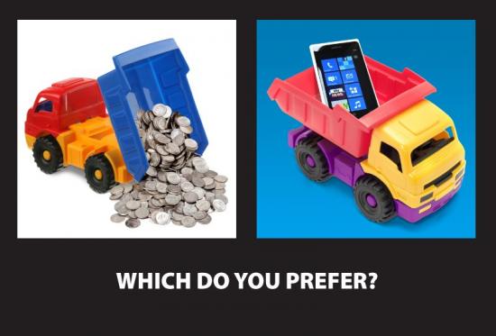 Nokia punzecchia Samsung con un'immagine ironica