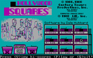 Hollywood Squares per PC MS-DOS