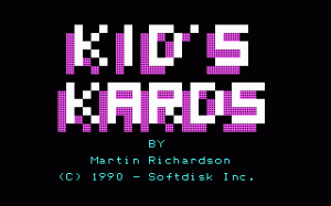 Kid's Kards per PC MS-DOS