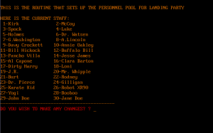 Landing Party per PC MS-DOS
