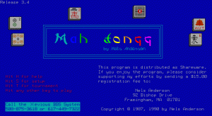 Mah Jongg Solitaire per PC MS-DOS