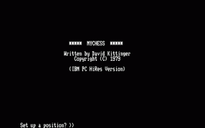 MYCHESS per PC MS-DOS