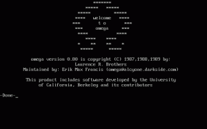 Omega (1988) per PC MS-DOS