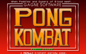 Pong Kombat per PC MS-DOS