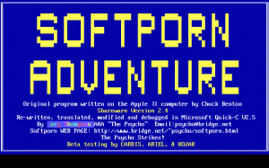 Softporn Adventure per PC MS-DOS