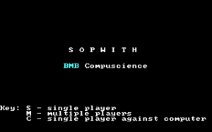 Sopwith per PC MS-DOS