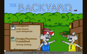 The Backyard per PC MS-DOS
