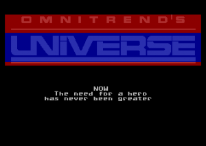 Universe per PC MS-DOS