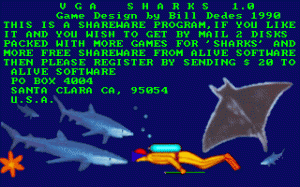 VGA Sharks per PC MS-DOS
