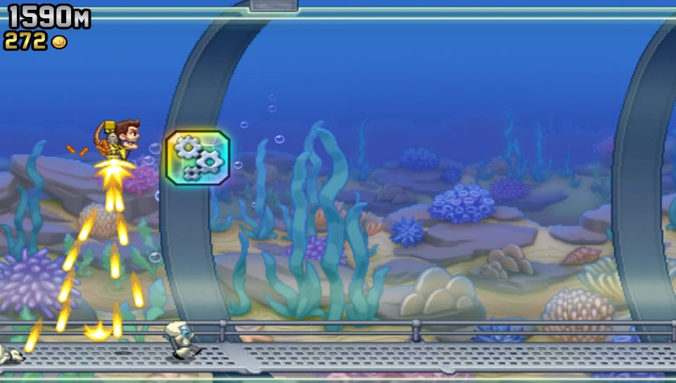 PlayStation網絡上的一百萬個下載的JETPACK JOYRIDE