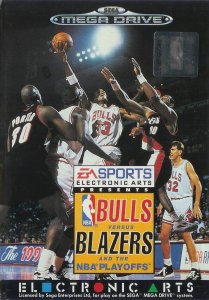 Bulls vs Blazers and the NBA Playoffs per Sega Mega Drive