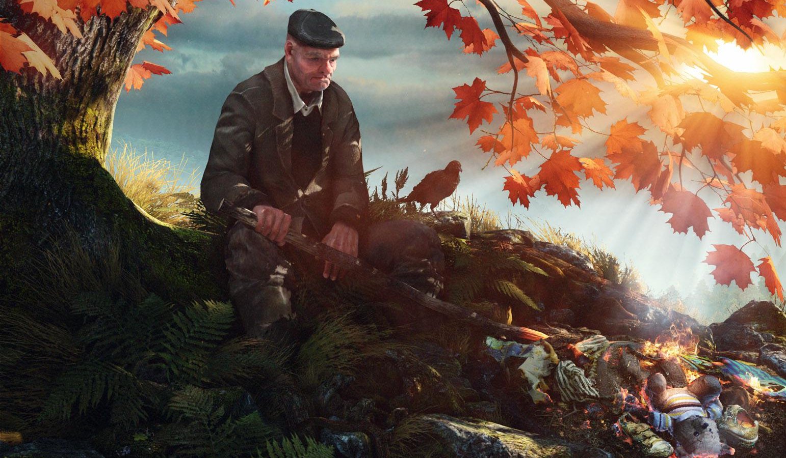 La copertina di The Vanishing of Ethan Carter che raffigura uno dei protagonisti della storia