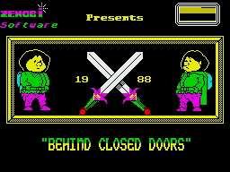 Behind Closed Doors per Sinclair ZX Spectrum