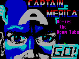 Captain America Defies the Doom Tube per Sinclair ZX Spectrum