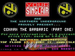 Conman the Barbaric per Sinclair ZX Spectrum