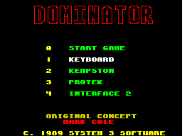Dominator per Sinclair ZX Spectrum