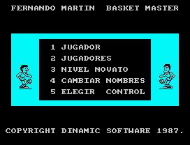 Fernando Martín Basket Master per Sinclair ZX Spectrum