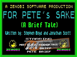 For Pete's Sake per Sinclair ZX Spectrum