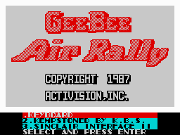 GeeBee Air Rally per Sinclair ZX Spectrum