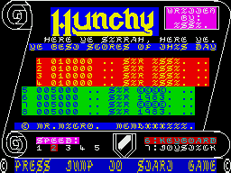 Hunchy per Sinclair ZX Spectrum