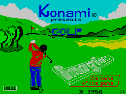 Konami's Golf per Sinclair ZX Spectrum