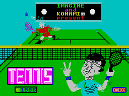 Konami's Tennis per Sinclair ZX Spectrum