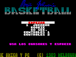 Magic Johnson's Basketball per Sinclair ZX Spectrum